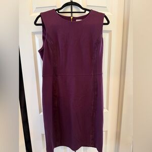 Calvin Klein Rich Purple Midi Dress